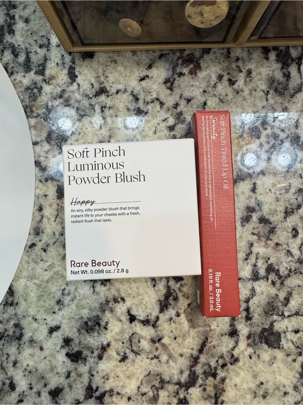 Makeup products - blush and lip oil